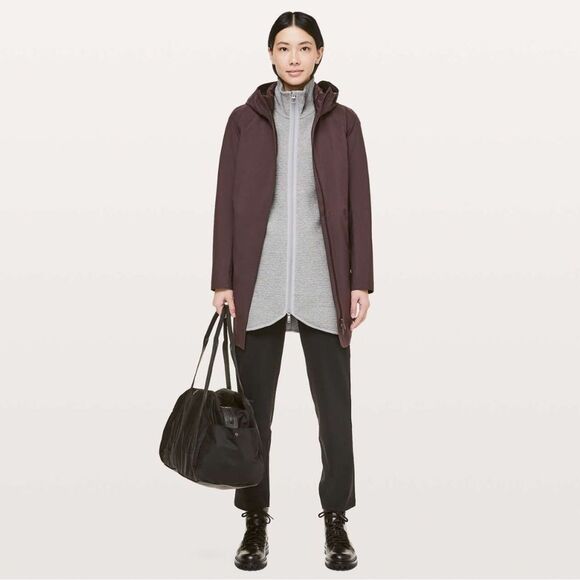 Lululemon On Repeat Jacket Heathered Core Light Grey Size 4 Athletic Outdoor Gym - Picture 14 of 16